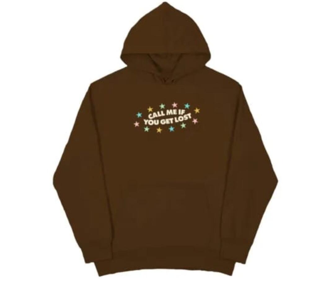 GOLF Wang Call Me If You Get Lost Brown Hoodie Size XL